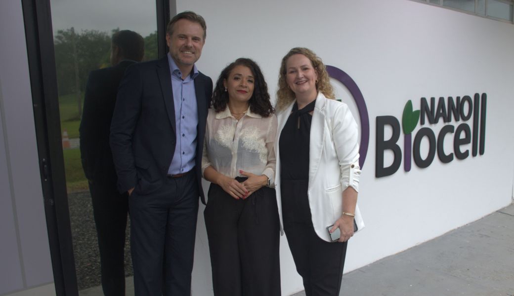 Sócios da Nanobiocell: Cesar Miglioranzza, Janaína Howarth e Katiusca Miranda (Foto: Divulgação)